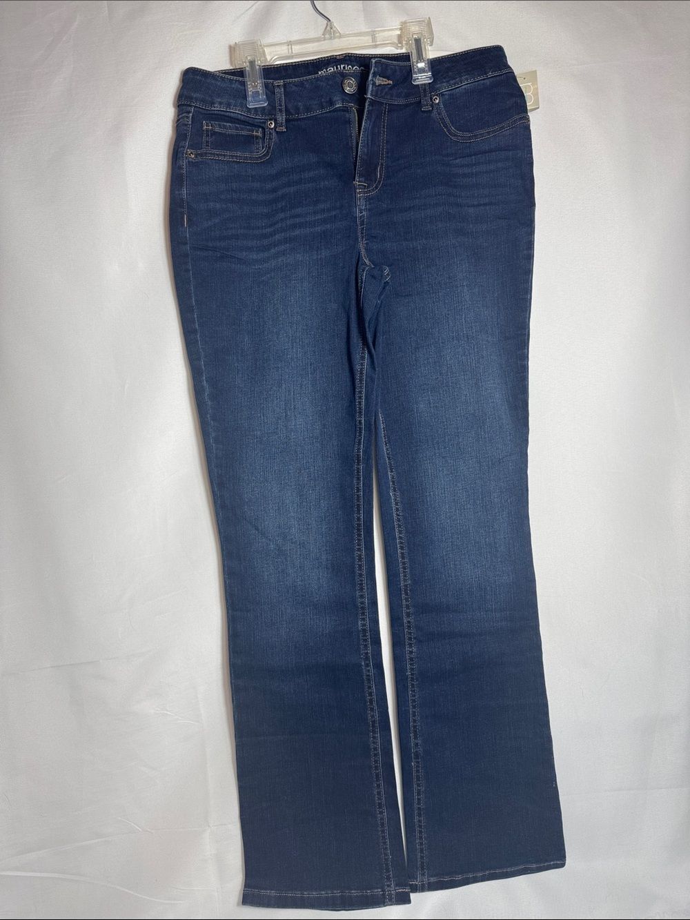 Maurice’s Women's Dark Indigo Bootcut Mid Rise Jeans - Comfortable Stretch Fit